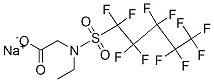 sodium N-ethyl-N-[(undecafluoropentyl)sulphonyl]glycinate CAS#: 68555-69-1