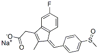 sodium (Z)-5-fluoro-2-methyl-1-[[4-(methylsulphinyl)phenyl]methylene]-1H-indene-3-acetate CAS#: 63804-15-9
