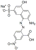 sodium hydrogen 2-[(2-amino-5-hydroxy-7-sulphonato-1-naphthyl)azo]-5-nitrobenzoate CAS#: 67815-66-1