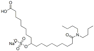 sodium hydrogen N,N-dibutyl-10-(sulphonatooxy)octadecanamidate CAS#: 62093-93-0