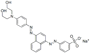 sodium m-[[4-[[p-[bis(2-hydroxyethyl)amino]phenyl]azo]-1-naphthyl]azo]benzenesulphonate CAS#: 67674-28-6