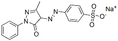 sodium p-[(4,5-dihydro-3-methyl-5-oxo-1-phenyl-1H-pyrazol-4-yl)azo]benzenesulphonate CAS#: 6359-74-6