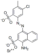 strontium 1-amino-4-[(5-chloro-4-methyl-2-sulphonatophenyl)azo]naphthalene-2-sulphonate CAS#: 65152-17-2