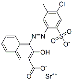 strontium 4-[(4-chloro-5-methyl-2-sulphonatophenyl)azo]-3-hydroxy-2-naphthoate (1:1) CAS#: 67828-72-2