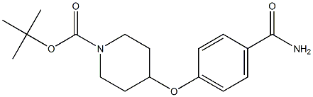 tert-Butyl 4-(4-carbaMoylphenoxy)piperidine-1-carboxylate CAS#: 609781-33-1
