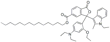 tetradecyl 3-[4-(diethylamino)-2-ethoxyphenyl]-3-(1-ethyl-2-methyl-1H-indol-3-yl)-1,3-dihydro-1-oxoisobenzofuran-5-carboxylate CAS#: 69898-65-3
