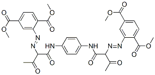 tetramethyl 2,2'-[1,4-phenylenebis[imino(1-acetyl-2-oxoethane-1,2-diyl)azo]]bisterephthalate CAS#: 68516-73-4