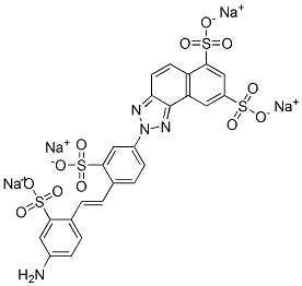 tetrasodium 2-[4-[2-(4-amino-2-sulphonatophenyl)vinyl]-3-sulphonatophenyl]-2H-naphtho[1,2-d]triazole-6,8-disulphonate CAS#: 67875-19-8