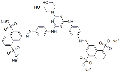 tetrasodium 3,3'-[[6-[bis(2-hydroxyethyl)amino]-1,3,5-triazine-2,4-diyl]bis(imino-4,1-phenyleneazo)]bisnaphthalene-1,5-disulphonate CAS#: 68155-60-2