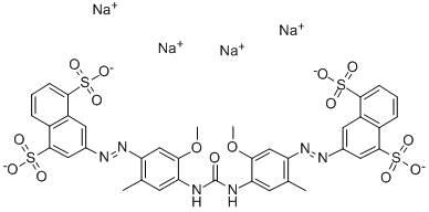tetrasodium 3,3'-[carbonylbis[imino(5-methoxy-2-methyl-4,1-phenylene)azo]]bis(naphthalene-1,5-disulphonate) CAS#: 6420-33-3