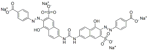 tetrasodium 4,4'-[carbonylbis[imino(1-hydroxy-3-sulphonatonaphthalene-6,2-diyl)azo]]dibenzoate CAS#: 65072-31-3