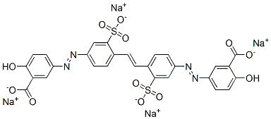 tetrasodium 5,5'-[vinylenebis[(3-sulphonato-4,1-phenylene)azo]]bis(salicylate) CAS#: 6459-82-1