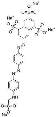 tetrasodium 7-[[4-[[4-[(sulphonatomethyl)amino]phenyl]azo]phenyl]azo]naphthalene-1,3,5-trisulphonate CAS#: 68400-39-5