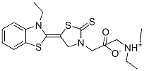 triethylammonium 5-(3-ethylbenzothiazol-2(3H)-ylidene)-2-thioxothiazolidine-3-acetate CAS#: 68758-84-9