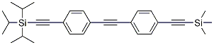triisopropyl((4-((4-((triMethylsilyl)ethynyl) phenyl) ethynyl)phenyl)ethynyl)silane CAS#: 176977-35-8