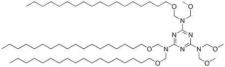 tris(methoxymethyl)tris[(octadecyloxy)methyl]-1,3,5-triazine-2,4,6-triamine CAS#: 68568-46-7
