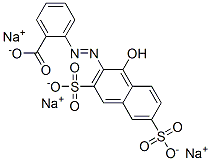 trisodium 2-[(1-hydroxy-3,6-disulphonato-2-naphthyl)azo]benzoate CAS#: 68806-09-7