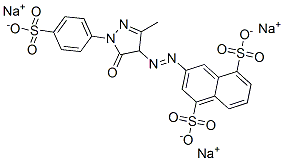 trisodium 3-[[4,5-dihydro-3-methyl-5-oxo-1-(4-sulphonatophenyl)-1H-pyrazol-4-yl]azo]naphthalene-1,5-disulphonate CAS#: 62609-95-4