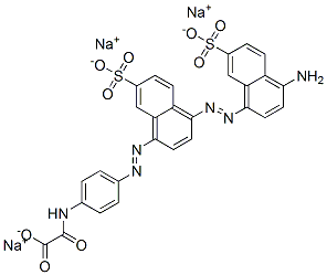 trisodium [[4-[[4-[(4-amino-7-sulphonato-1-naphthyl)azo]-7-sulphonato-1-naphthyl]azo]phenyl]amino]oxoacetate CAS#: 68084-14-0