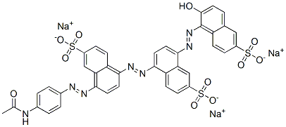 trisodium 5-[[4-[(4-acetamidophenyl)azo]-6-sulphonatonaphthyl]azo]-8-[(2-hydroxy-6-sulphonatonaphthyl)azo]naphthalene-2-sulphonate CAS#: 67906-47-2