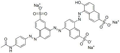 trisodium 5-[[4-[(4-acetamidophenyl)azo]-7-sulphonatonaphthyl]azo]-8-[(2-hydroxy-6-sulphonatonaphthyl)azo]naphthalene-2-sulphonate CAS#: 67906-45-0
