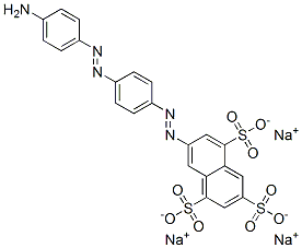 trisodium 7-[[4-[(4-aminophenyl)azo]phenyl]azo]naphthalene-1,3,5-trisulphonate CAS#: 68400-38-4