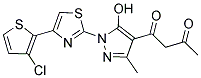 1-(1-[4-(3-CHLORO-2-THIENYL)-1,3-THIAZOL-2-YL]-5-HYDROXY-3-METHYL-1H-PYRAZOL-4-YL)-1,3-BUTANEDIONE CAS#: 1007033-71-7