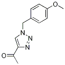 1-{1-[(4-Methoxyphenyl)methyl]-1H-1,2,3-triazol-4-yl}ethan-1-one CAS#: 1001112-90-8