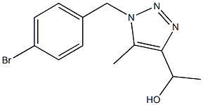 1-[1-(4-bromobenzyl)-5-methyl-1H-1,2,3-triazol-4-yl]-1-ethanol CAS#: 1017782-60-3