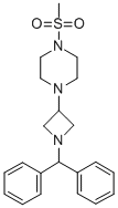 1-[1-(DIPHENYLMETHYL)-3-AZETIDINYL]-4-(METHYLSULFONYL)-PIPERAZINE CAS#: 178312-05-5