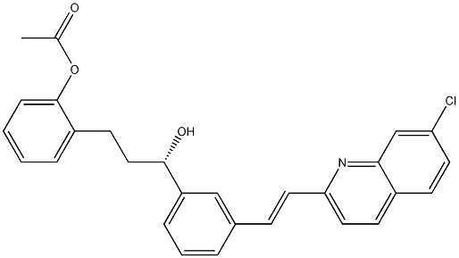 1-[2-[(3S)-3-[3-[(1E)-2-(7-Chloro-2-quinolinyl)ethenyl]phenyl]-3-hydroxypropyl]phenyl]acetate CAS#: 184764-13-4