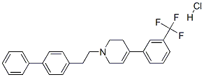 1-(2-BIPHENYL-4-YLETHYL)-4-[3-(TRIFLUOROMETHYL)PHENYL]-1,2,3,6-TETRAHYDROPYRIDINE HYDROCHLORIDE CAS#: 188396-54-5