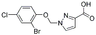1-(2-BROMO-4-CHLORO-PHENOXYMETHYL)-1 H-PYRAZOLE-3-CARBOXYLIC ACID CAS#: 1001500-71-5