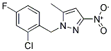 1-(2-CHLORO-4-FLUORO-BENZYL)-5-METHYL-3-NITRO-1H-PYRAZOLE CAS#: 1004643-55-3