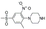 1-[(2-Methyl-4-methylsulfonyl-6-nitro)phenyl]piperazine CAS#: 1000018-29-0