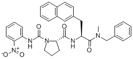 1-[[(2-NITROPHENYL)AMINO]CARBONYL]-L-PROLYL-N-METHYL-3-(2-NAPHTHALENYL)-N-(PHENYLMETHYL)-L-ALANINAMIDE CAS#: 180046-99-5