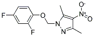 1-(2,4-DIFLUORO-PHENOXYMETHYL)-3,5-DIMETHYL-4-NITRO-1H-PYRAZOLE CAS#: 1001519-18-1