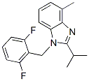 1-((2,6-Difluorophenyl)methyl)-4-methyl-2-(methylethyl)benzimidazole CAS#: 199594-67-7