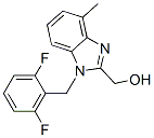 (1-((2,6-Difluorophenyl)methyl)-4-methylbenzimidazol-2-yl)methan-1-ol CAS#: 199594-81-5