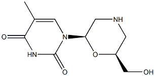 1-[(2R,6S)-6-(hydroxyMethyl)-2-Morpholinyl]-5-Methyl-2,4(1H,3H)-PyriMidinedione CAS#: 179073-10-0