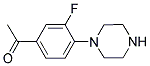 1-(3-FLUORO-4-PIPERAZIN-1-YLPHENYL)ETHANONE CAS#: 189763-57-3