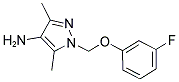 1-(3-FLUORO-PHENOXYMETHYL)-3,5-DIMETHYL-1H-PYRAZOL-4-YLAMINE CAS#: 1004192-82-8