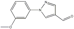 1-(3-methoxyphenyl)-1H-pyrazole-4-carbaldehyde CAS#: 1013835-89-6