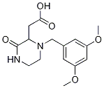 [1-(3,5-dimethoxybenzyl)-3-oxo-2-piperazinyl]acetic acid CAS#: 1033600-03-1