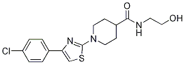 1-[4-(4-chlorophenyl)-1,3-thiazol-2-yl]-N-(2-hydroxyethyl)-4-piperidinecarboxamide CAS#: 1033463-18-1