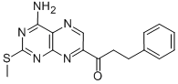 1-[4-Amino-2-(methylthio)-7-pteridinyl]-3-phenyl-1-propanone CAS#: 185628-24-4