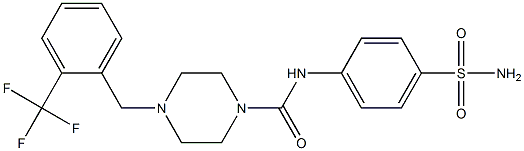 1-(4-Aminosulfonyl-anilinoformyl)-4-(2-trifluoromethylbenzyl)-piperazine CAS#: 1032229-30-3