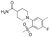 1-[(4-Fluoro-5-methyl-2-methylsulfonyl)phenyl]piperidine-4-carboxamide CAS#: 1000339-66-1