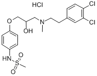 1-(4-METHANESULFONAMIDOPHENOXY)-3-(N-METHYL-3,4-DICHLOROPHENYLETHYLAMINO)-2-PROPANOL HYDROCHLORIDE CAS#: 178894-81-0
