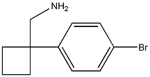 [1-(4-bromophenyl)cyclobutyl]methanamine CAS#: 1039932-36-9
